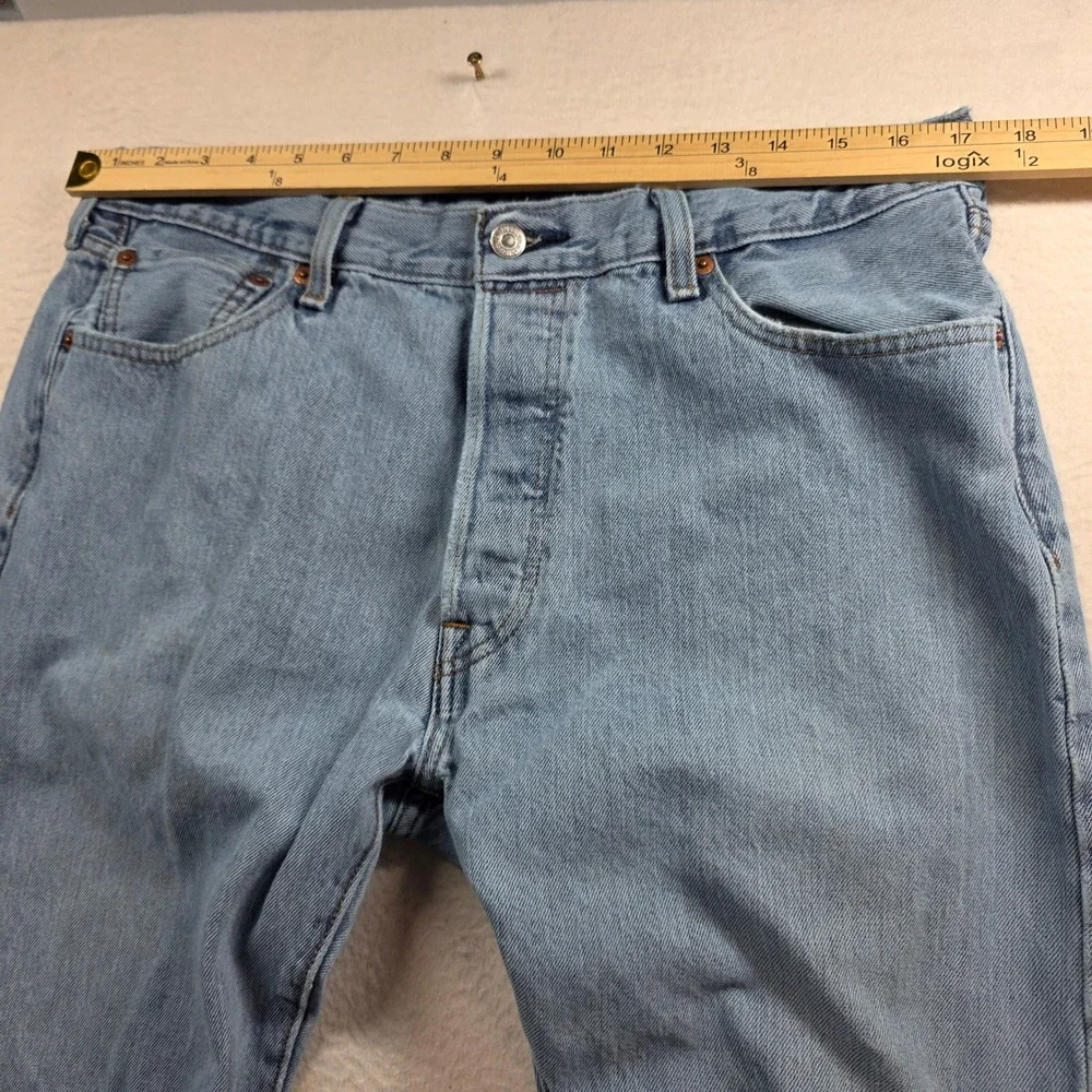 Levi's 501 Original Fit Jeans Mens 35x34 34x32 Actual Blue Button Fly 00501-0193